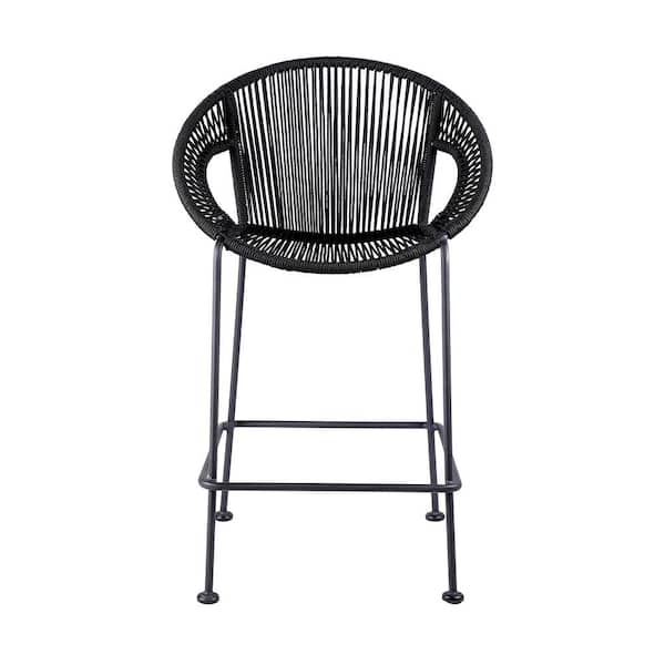 Armen Living Acapulco 26 in. Indoor Outdoor Steel Bar Stool