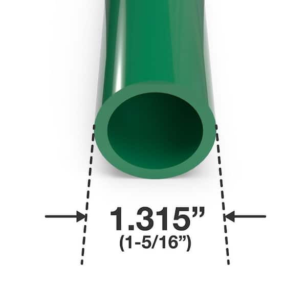 40 3-Pack 1/2 Size Green FORMUFIT Furniture Grade PVC Pipe