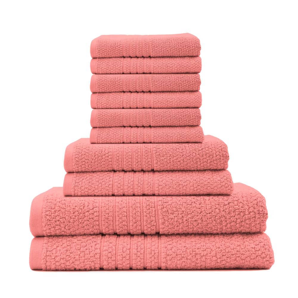 Softie 10-Piece 100% Cotton Bath in Coral