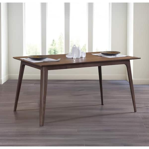 NEW CLASSIC HOME FURNISHINGS New Classic Furniture Oscar Walnut Wood Rectangle 35.5 in. 4-Legs Dining Table (Seats 6)