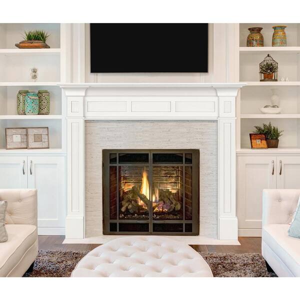 Mdf Fireplace Mantel In White 515 48, Fireplace Mantel And Surround