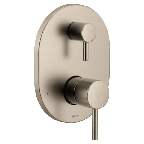 MOEN Align M-CORE 3-Series 2-Handle Shower Trim Kit with Integrated Transfer Valve in Brushed Nickel (Valve Not Included)