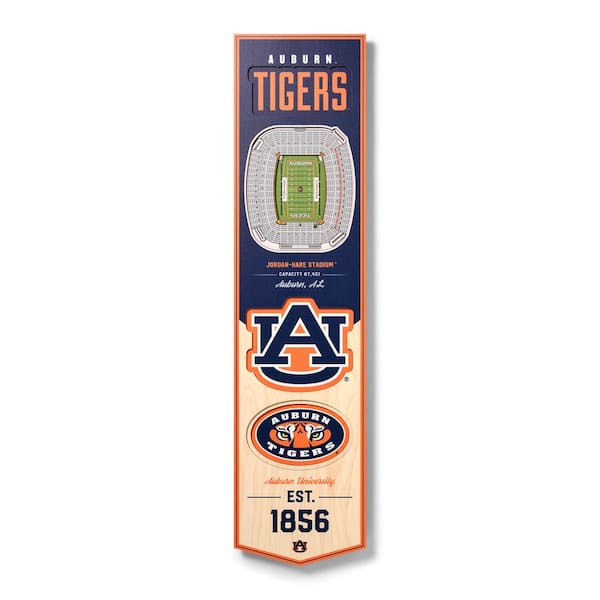 YouTheFan NCAA Auburn Tigers Wooden 8 x 32 3D Stadium Banner Decorative  Sign -Jordan-Hare Stadium 0951889 - The Home Depot