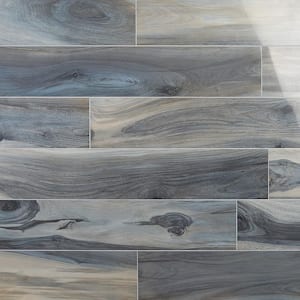 Rio Tiger Blue 8 in. x 48 in. Polished Porcelain Floor and Wall Tile ( 15.49 sq. ft.)