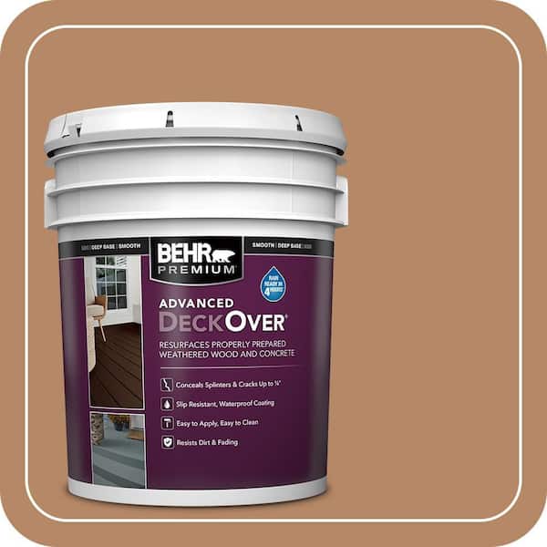 5 gal. #SC-158 Golden Beige Smooth Solid Color Exterior Wood and Concrete Coating