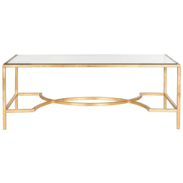 Safavieh inga clearance gold coffee table