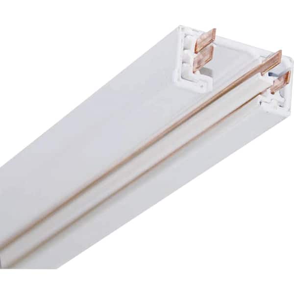 Volume Lighting 4 ft. 120-Volt 2-Circuit/1-Neutral White Aluminum Linear Track System/Rail/Section