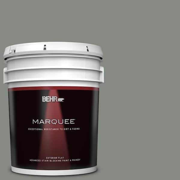 BEHR MARQUEE 5 gal. #710F-5 Valley Hills Flat Exterior Paint & Primer