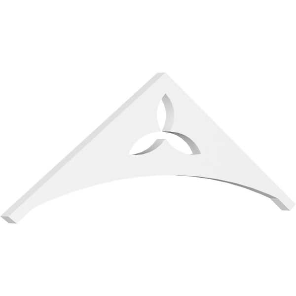 Ekena Millwork Naple 1 in. D x 12 in. W x 36 in. L Signature Urethane Gable Pediment