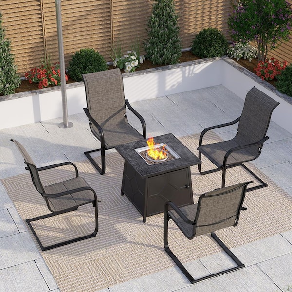 High top fire on sale pit table set