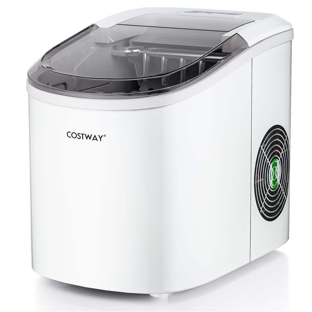 Costway 9.5 in. 27 lb. Portable Ice Maker Machine Countertop Automatic