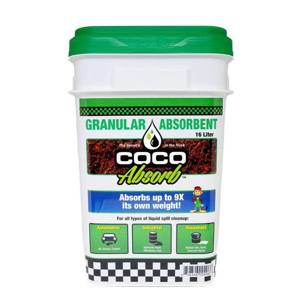 Coco Absorb 16 l Organic Spill Absorbent Bucket Loose Granular