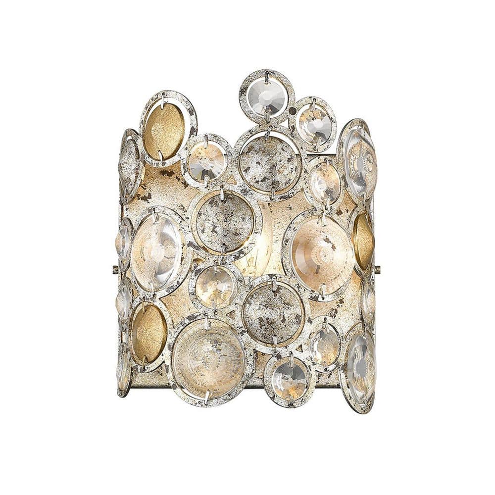 9.25 in. Silver Indoor Hardwired Sconce with No Bulbs Included price history on PriceWatchPro