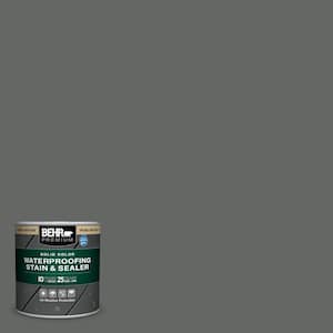 8 oz. #PPU25-02 Black Locust Solid Color Waterproofing Exterior Wood Stain and Sealer Sample
