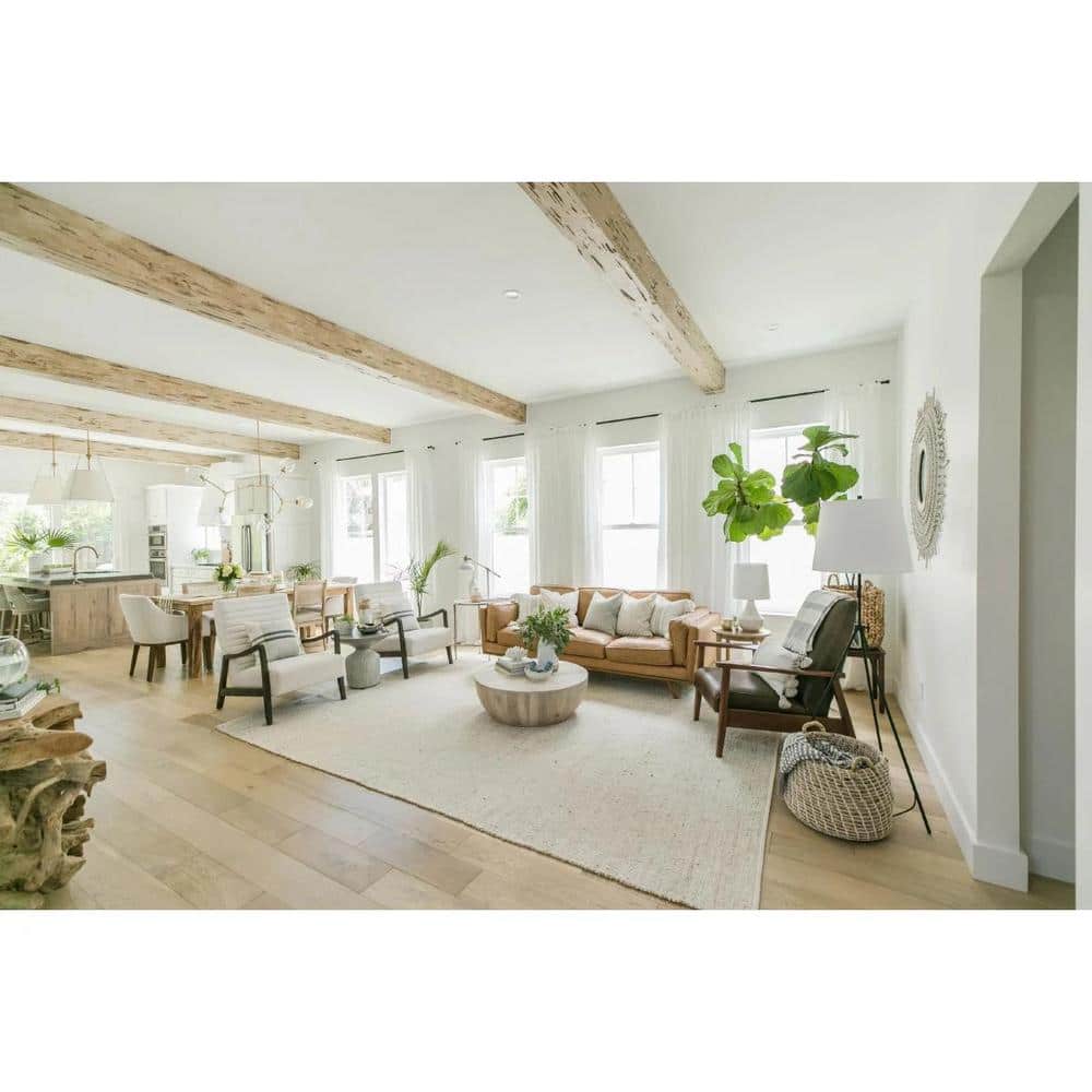Hand Hewn Redwood Faux Wood Beam Plank, 6" x 96"