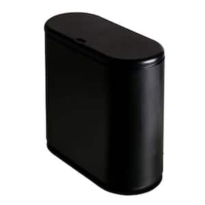 Hefty Locking Hinged Lid Trash Can, 7.7 Gallons, Black, 2/Pack