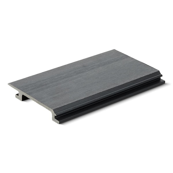 Unbranded 0.9 in. x 6.6 in. x 12 ft. Lake Grey Designers Cladd in g Composite Siding Board