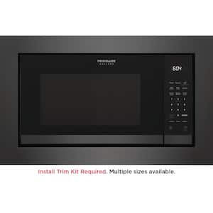 24 in. 2.2 cu ft Electric Built-In Microwave in Black Stainless Steel with Sensor Cook