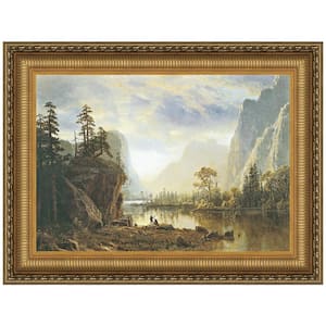Yosemite Valley, 1863 by Albert Bierstadt Framed Nature Oil Painting Art Print 35.75 in. x 48.25 in.
