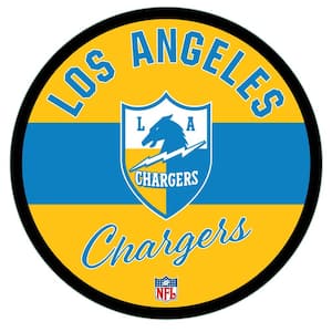 Los Angeles Chargers Vintage Round 23 in. Plug-in LED Lighted Sign