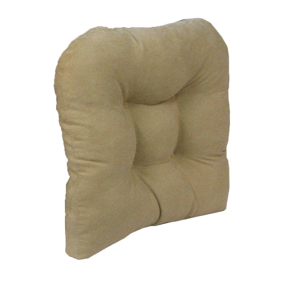 Gripper Non-Slip 17 in. x 17 in. Twillo Stone Tufted Universal Chair Cushio