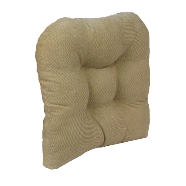 Unbranded Gripper Non-Slip 17 in. x 17 in. Twillo Stone Tufted Universal Chair Cushions