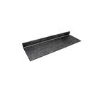 6 ft. L x 25 in. D x 0.5 in. T Black Engineered Composite Countertop in Black Amani
