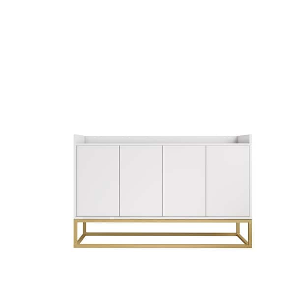 White Modern Accent Cabinet with Large Storage Space LC-953054 - The ...