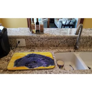 14 in. x 21 in. Multi-Color Pomeranian Dish Drying Mat
