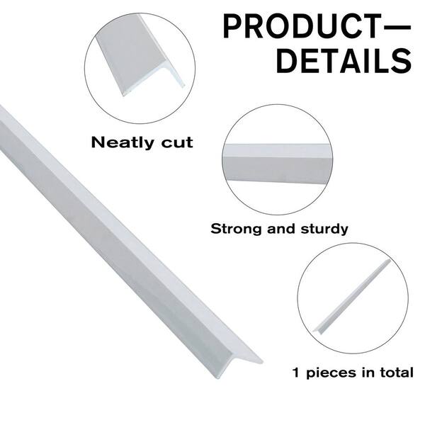 36 in. x 1-3/5 in. x 1/8 in. Composite FRP Angle Steel Fence Post For Corner Line (4-pack)