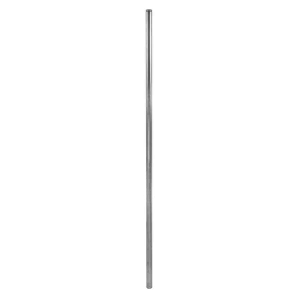 Everbilt 1-5/8 in. x 1-5/8 in. x 5.5 ft. 16-Gauge Galvanized Steel Swedged End Line Fence Post