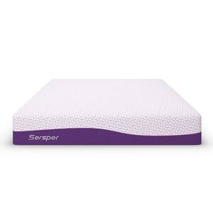 Purple King size Medium Firm Memory Foam 14 in. Bed in a box Mattress