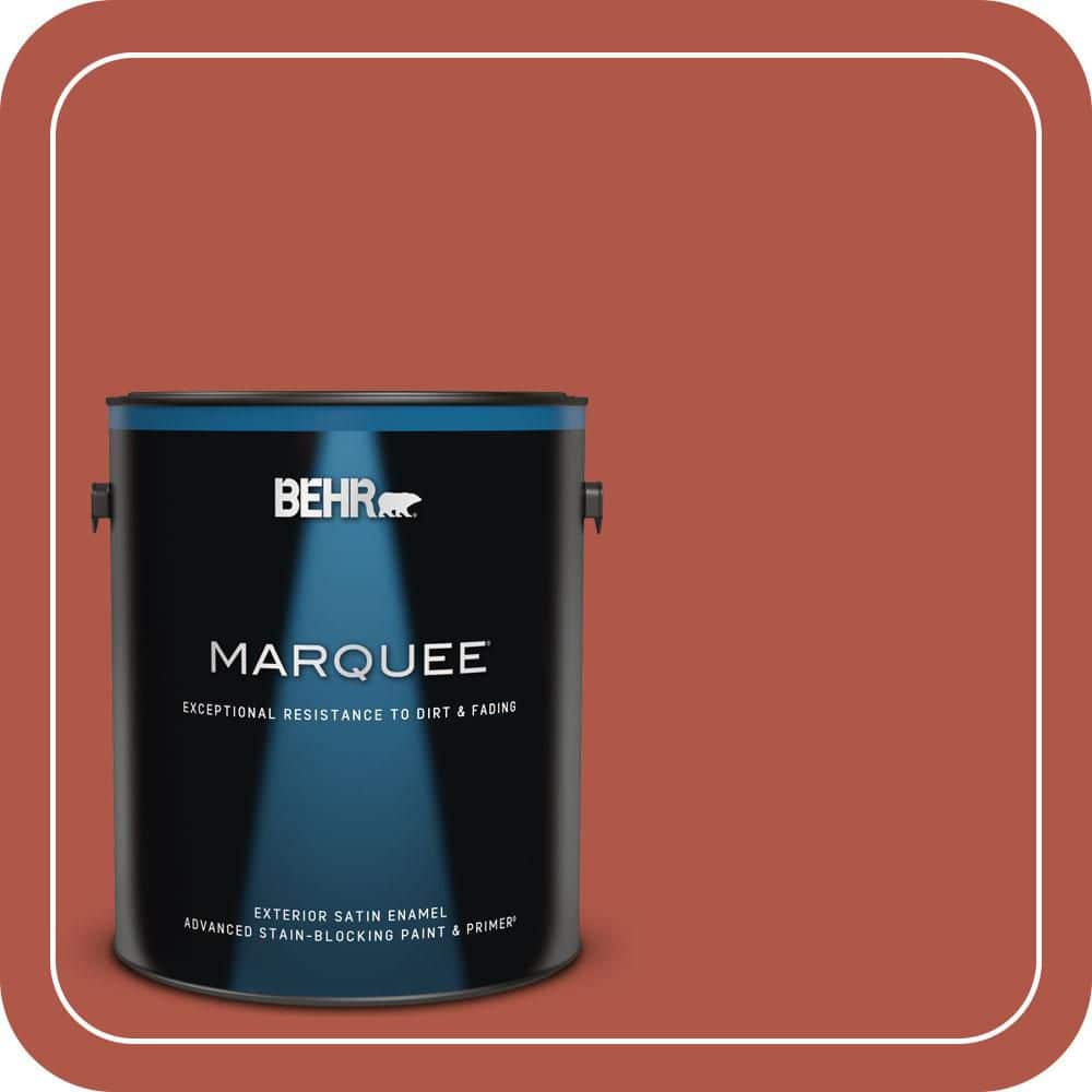1 gal. #PPU2-14 Tibetan Orange Satin Enamel Exterior Paint & Primer product image for price tracking