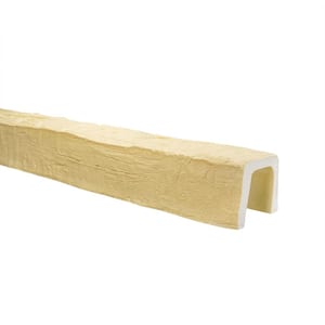 5 in. x 5 in. x 12.75 ft. Unfinished Hand Hewn Faux Wood Beam