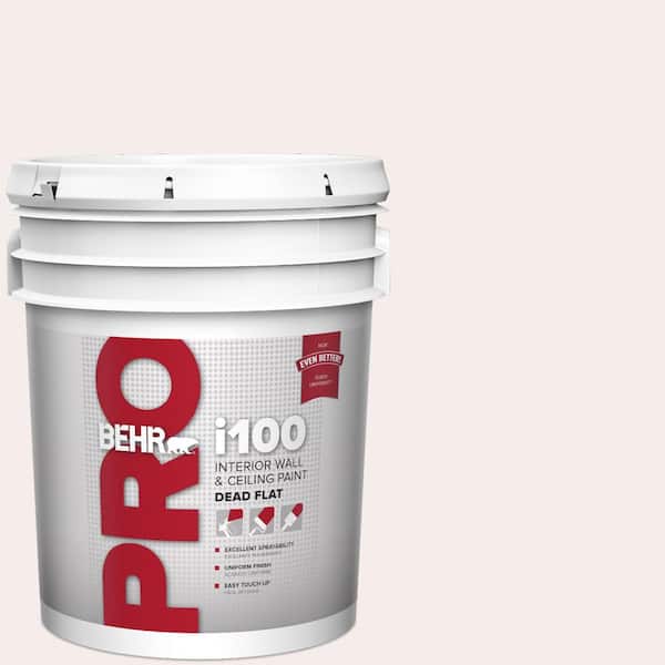 BEHR PRO 5 gal. #RD-W08 Pink Mirage Dead Flat Interior Paint