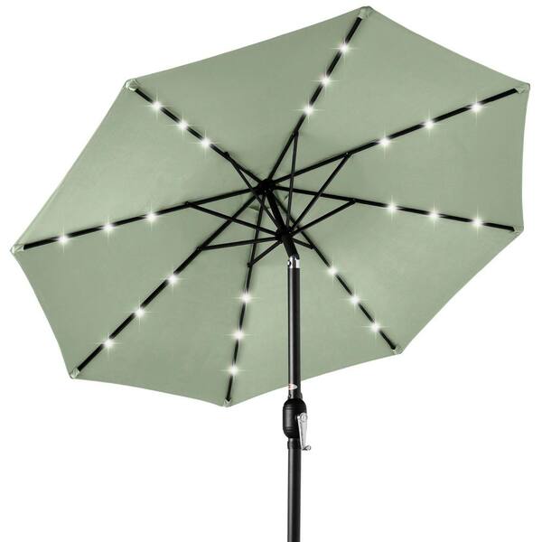 best choice products 10' solar led tilt patio umbrella 10ft 3-Tier w/ 24 Lights, Adjustment, Easy Crank providing maximum protection and longevity Best Choice Products 10ft Solar