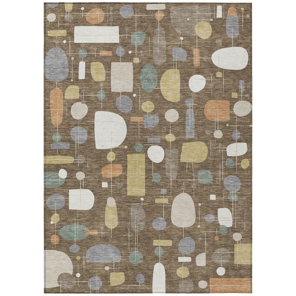 Chantille Machine Washable Indoor/Outdoor Abstract ACN2393 Chocolate 10 ft. x 14 ft. Area Rug price history on PriceWatchPro