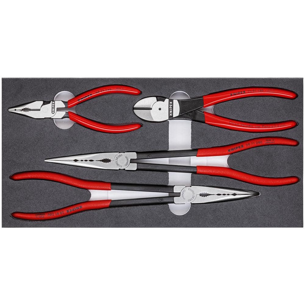 KNIPEX Automotive Pliers Set with Foam Tray (4-Piece) 00 20 01 V16 The  Home Depot