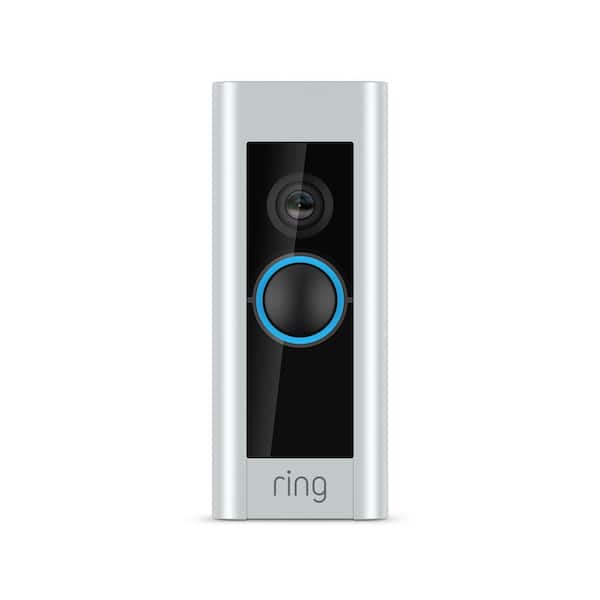 Ring Certified Refurbished 1080p HD Wi-Fi Video Wired Smart Door Bell Pro Camera, Smart Home, Works with Alexa