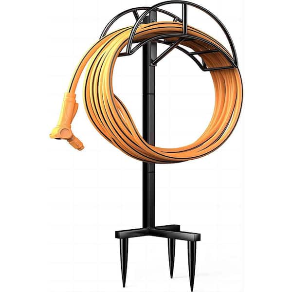 Cubilan Garden Heavy Duty Metal Hose Rack, Removable, Freestanding Outdoor Hose Rack with 3 Long Tip Legs
