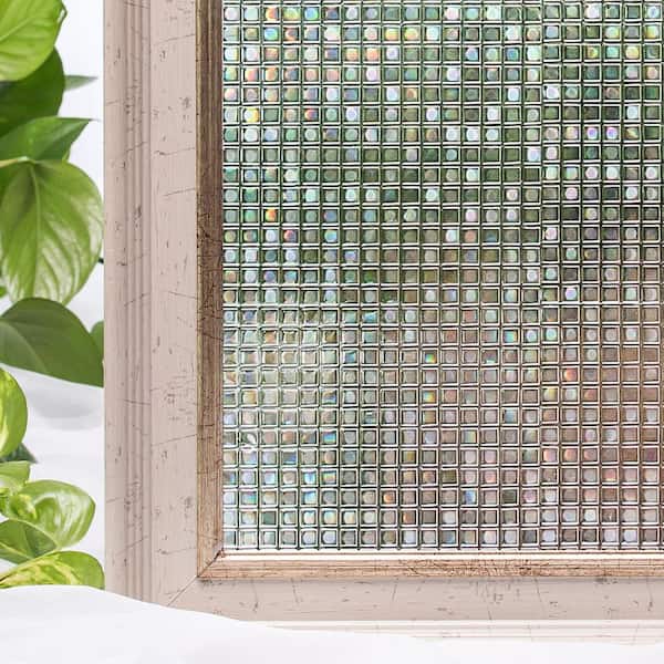 COTTON COLORS 35.4 in. x 78.7 in. Decorative and Privacy 3D Window Film