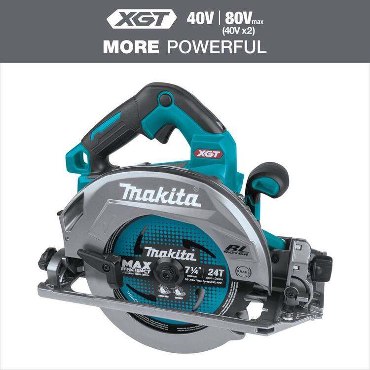 Makita 40V Max XGT Brushless Cordless 7-1/4 in. Circular Saw with Guide Rail Compatible Base, AWS Capable (Tool Only)