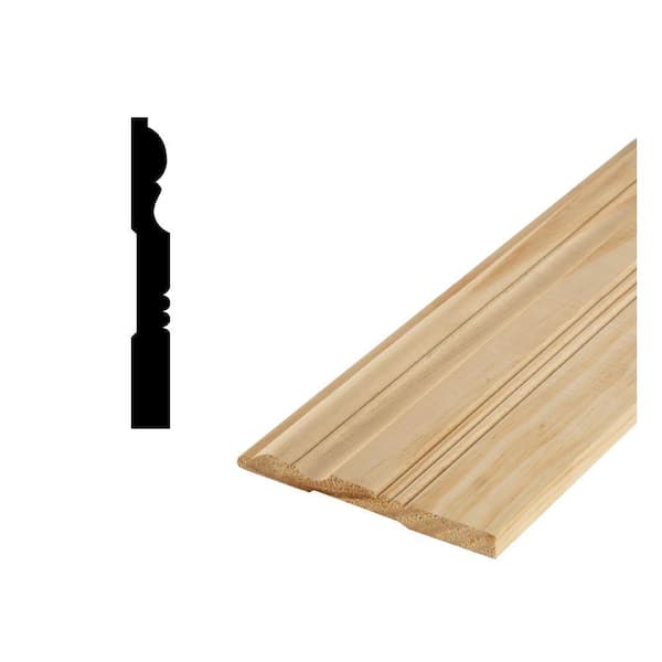 DecraMold DM 650 - 11/16 in. x 6-5/8 in. Solid Pine Base Molding