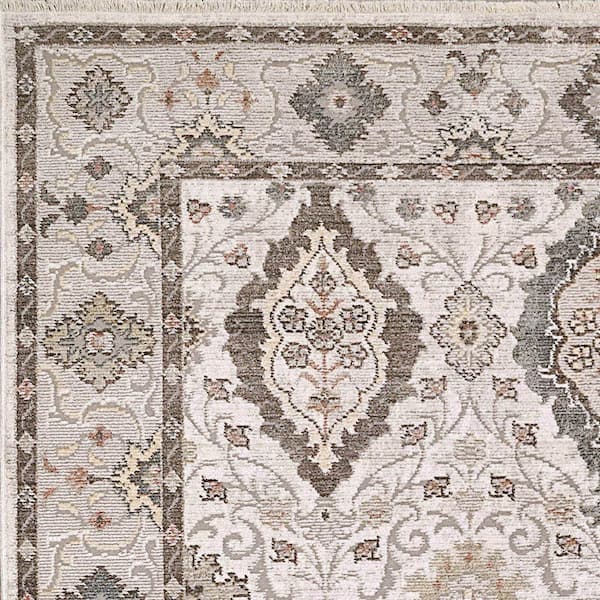 Mood Blue/Multi 2 ft. X 7 ft. 5 in. Oriental Indoor Area Rug
