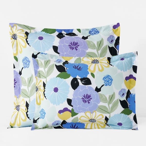 Company Cotton Floral Harmony Cotton Percale Sham