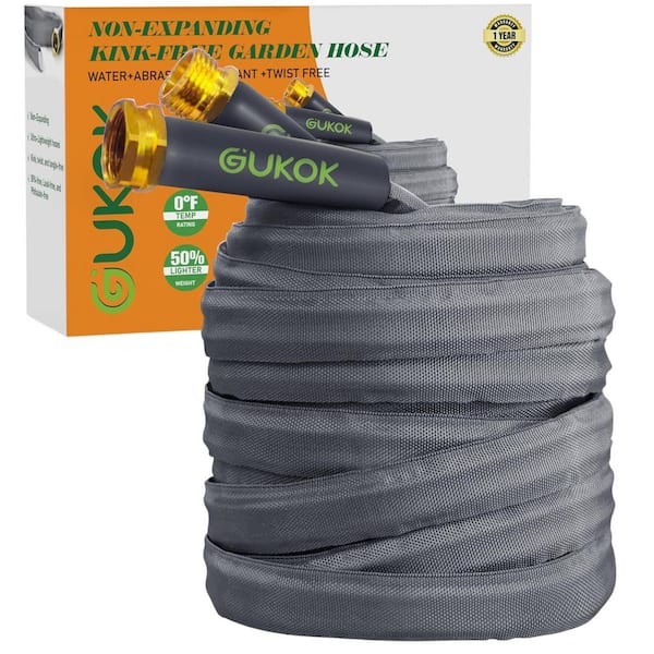 3/4 in. dia. x 100 ft. Non-Expanding Garden Hose, Ultra-Light and Flexible Water Hose, Burst-Resistant, All-Weather