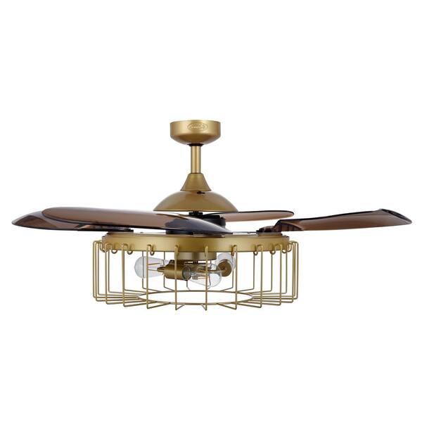 Satin Brass Ceiling Fan With Light, Home Depot Brass Ceiling Fans