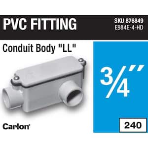 3/4 in. Schedule 40 and 80 PVC Type-LL Conduit Body