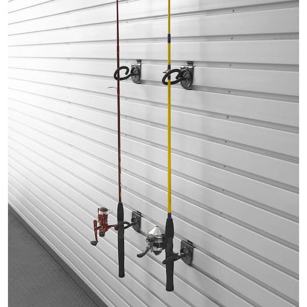 Fishing Rod Holder Garage Hook for GearTrack or GearWall (2-Pack)
