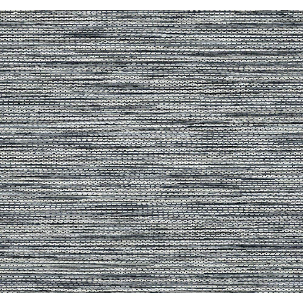 60.75 sq. ft. Metallic Denim Blue Hollinwood Weave Nonwoven Paper Unpasted Wallpaper Roll price history on PriceWatchPro